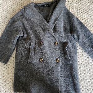 Zara grey knit jacket